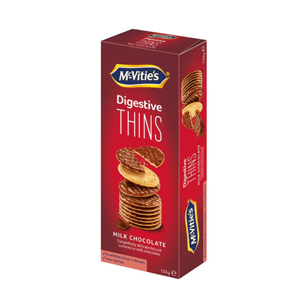 Mcvities thins milk chocolate