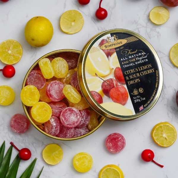 SIMPKINS CITRUS LEMON&SOUR CHERRY DROPS