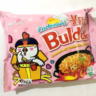 Buldak carbonara hot chicken flavor