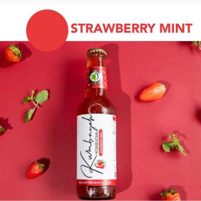 Kombucha Strawberry Mint