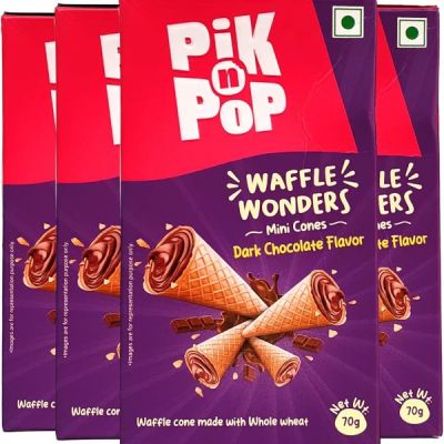 Pik n Pop mini cones dark chocolate