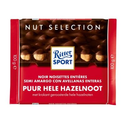 RITTER SPORT DARK WHOLE HAZELNUT