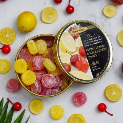 SIMPKINS CITRUS LEMON&SOUR CHERRY DROPS